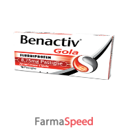 benactiv gola -  8,75 mg pastiglie gusto limone e miele 16 pastiglie 