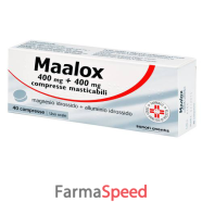 maalox - 400 mg + 400 mg compresse masticabili 40 compresse