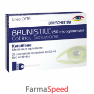 brunistill -  0,025% collirio, soluzione 20 contenitori monodose 