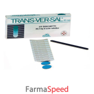 transversal -  36,3 mg/20 mm cerotti trandermici scatola 10 cerotti transdermici 20 mm - 10 cerotti di fissaggio ed una limetta 