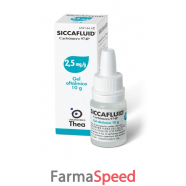 siccafluid -  2,5 mg/g gel oftalmico flacone da 10 mg 