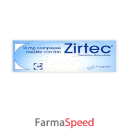 zirtec -  10 mg compresse rivestite con film 7 compresse 