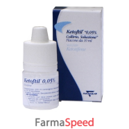 ketoftil -  0,05% collirio, soluzione flacone da 10 ml 