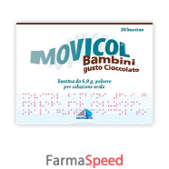 movicol - bambini 6,9 g polvere per soluzione orale gusto cioccolato 20 bustine