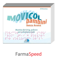 movicol - bambini 6,9 g polvere per soluzione orale senza aroma 20 bustine ldpe/al/ldpe/carta