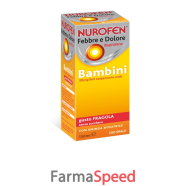 nurofen febbre e dolore - bambini 100 mg/5 ml sospensione orale gusto fragola senza zucchero flacone da 150 ml con siringa dosatrice