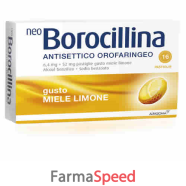 neoborocillina ant or - 6,4 mg + 52 mg pastiglie gusto limone, 16 pastiglie in blister al/pvc