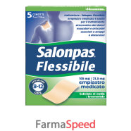 salonpas flessibile*5 empiastri in bustina 105 mg + 31,5 mg