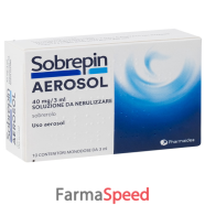 sobrepin aerosol -  40 mg/ 3 ml soluzione da nebulizzare 10 contenitori monodose  da 3 ml 