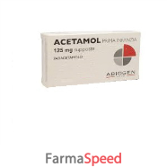 acetamol prima infanzia*10 supp 125 mg