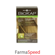 biokap nutricolor delicato 8,03 new biondo chiaro naturale tinta 140 ml