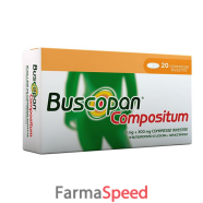 buscopan compositum - 10 mg + 500 mg compresse rivestite 20 compresse 
