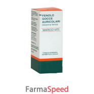 fenolo mv -  1% gocce auricolari flacone 10 g 