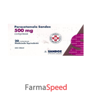 paracetamolo sand -  500 mg compresse 20 compresse in blister pvc/al 
