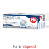 siringa pic con ago montato sterile monouso capacita' 2,5ml gauge21x1 1/2 luer centrale 1 pezzo