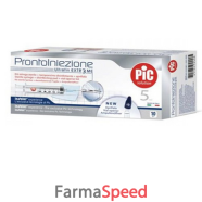 siringa pic solution pronta iniezione ago montato misura gauge 23 1 1/4 10 pezzi